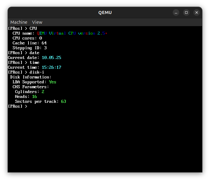 x16 PRos terminal